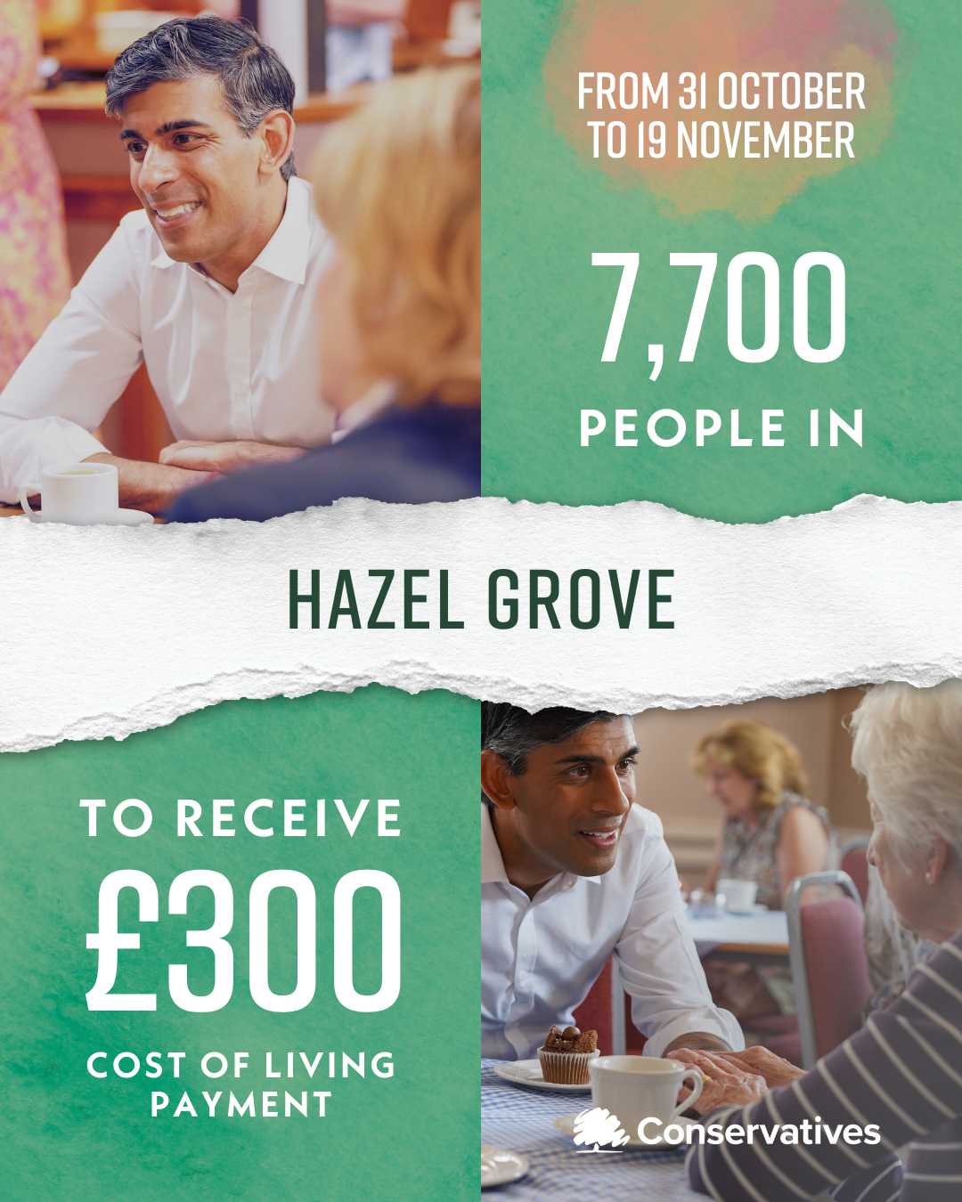 Cost of Living payment Hazel Grove