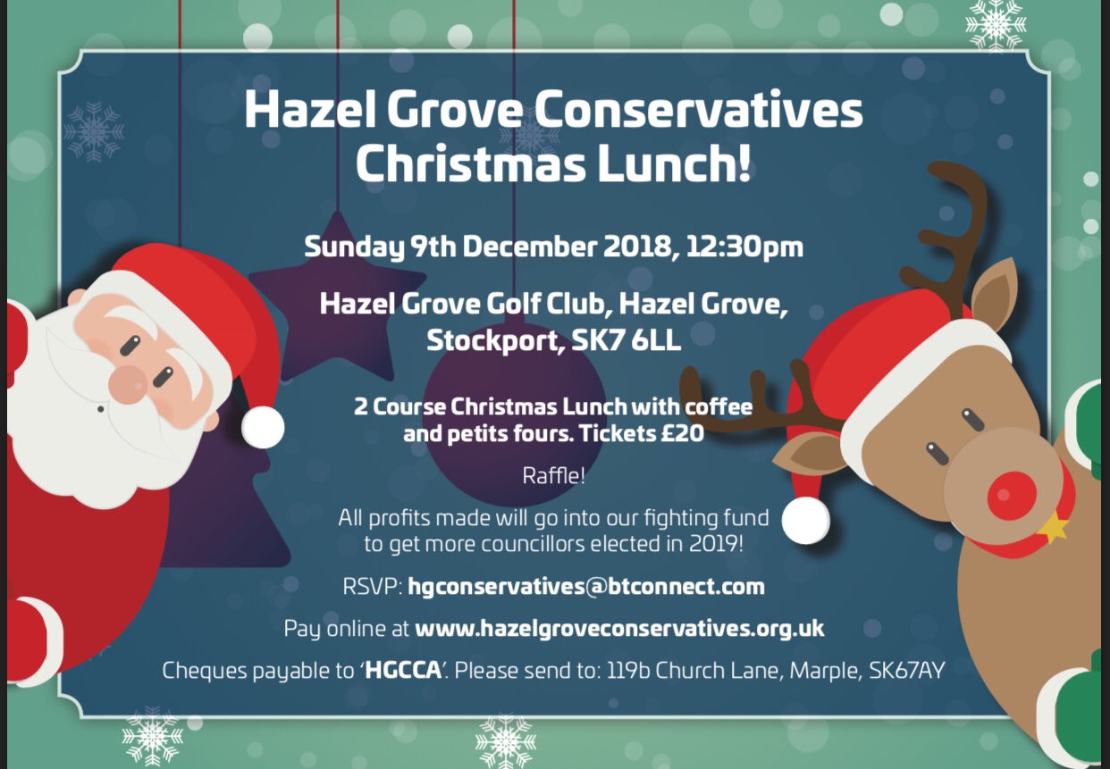 Hazel Grove Conservatives Christmas Lunch
