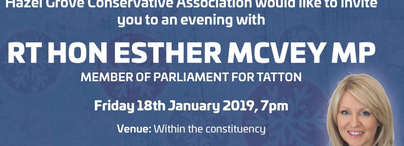 Evening with Esther McVey MP