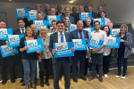 Paul Athans with Hazel Grove Conservative members
